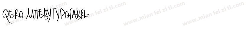 Qero MitebyTypofabri字体转换